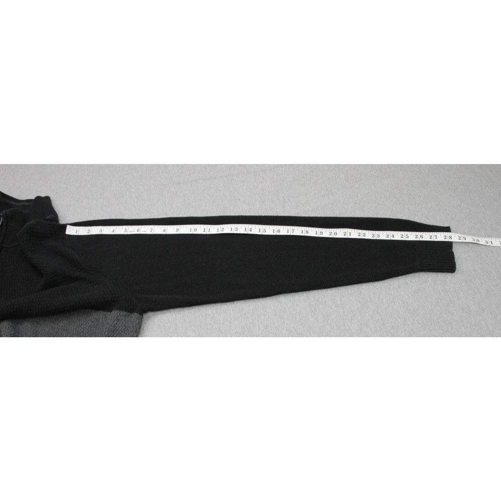Calvin Klein Sweater Mens XL Cotton Tight Knit Mock Neck Quarter Zip